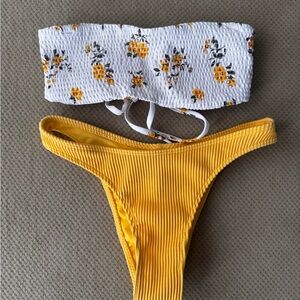 Hollister Yellow Swimwear